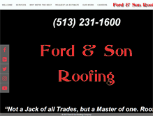 Tablet Screenshot of ford-roofing.com